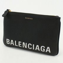 中古 バレンシアガ クラッチバッグ ユニセックス ブランド BALENCIAGA ヴィル クラッチバッグ レザー 545773 1000 ブラック_画像3