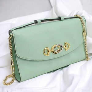  б/у Gucci ручная сумочка женский бренд GUCCIzumi2WAY сумка на плечо кожа 572375 зеленый сумка 