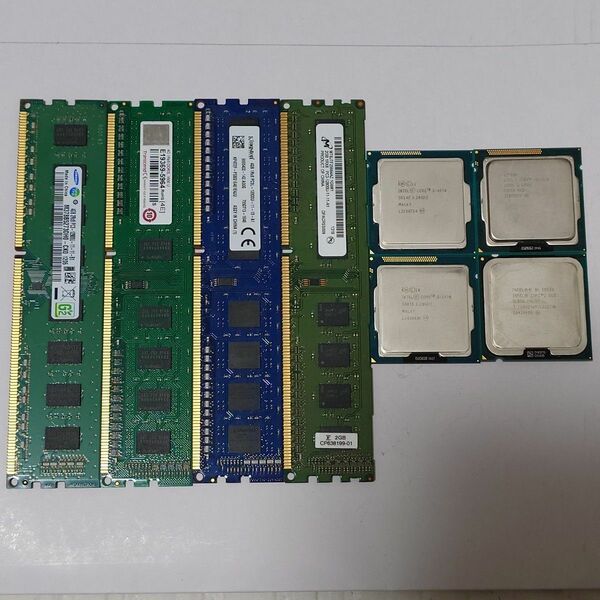 CPU メモリ まとめ売り i5-4570/i5-3470/i5-2320/Core 2 Duo E8500/DDR3