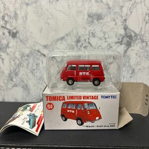  Tomica Limited Vintage 1/64 Subaru Sambar Light Van mail truck ( red ) Tomica shop original TOMYTEC