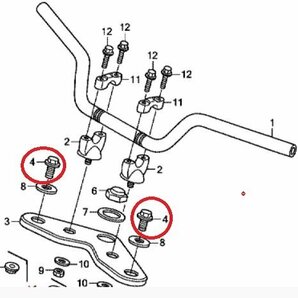 AC16 APE50 エイプ50 純正フロントフォークキャップボルト（トップブリッジ、ハンドル） 送料185円の画像3