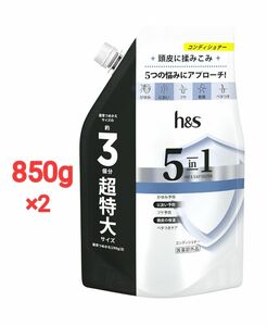 h&s(エイチアンドエス) 5in1 コンデイショナー 詰替特大 850g×2