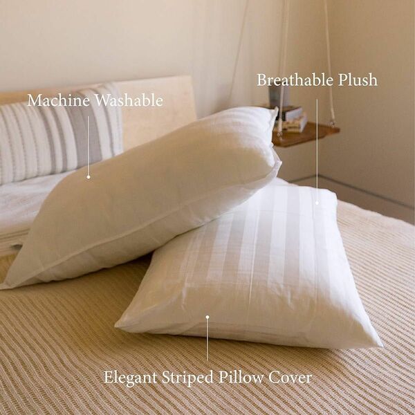 Pharmedoc ベッドピロー 睡眠用、通気性に コットン 高級ホテル品質