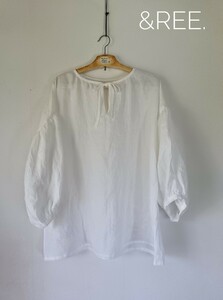 * off белый linen плечо .. передний лента Drop плечо свободно tops ручная работа 