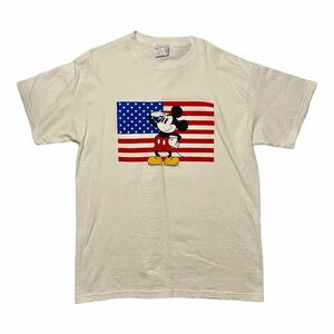 ヴィンテージ ディズニー ミッキーマウス アメリカ国旗 Tシャ