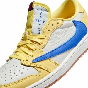 Travis Scott × Nike Wmns Air Jordan 1 Low OG SP Canary DZ4137-700トラヴィス・スコット×ナイキ エアジョーダン1ロー カナリー25.5cm