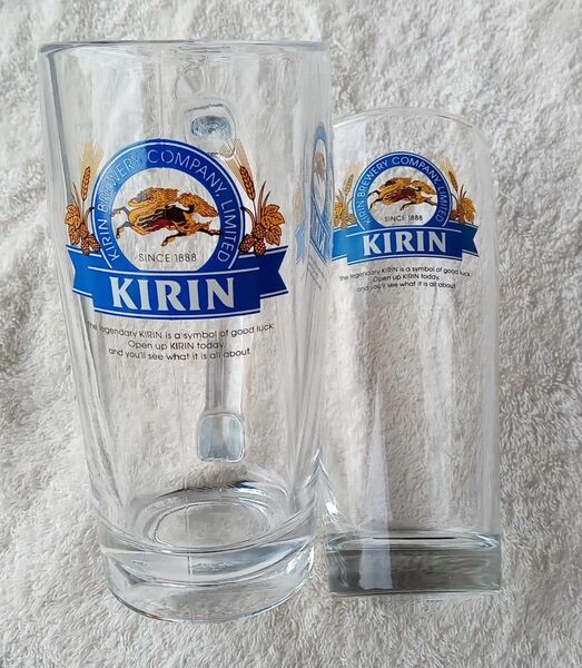 キリン　ビアジョッキ　ササキガラス製　ビアグラス　2個セット