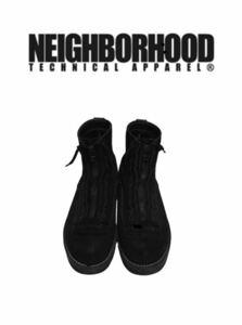 NEIGHBORHOOD ブーツ/US9/BLK/スウェード/ネイバーフッド 黒 27cm 【wtaps DANNER BELLEVILLE MCB Clarks #ウエスコ #ホワイツ #ダナー】　