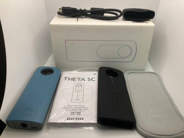 RICOH 360度カメラ RICOH THETA SC (ブルー) 全天球カメラ 910743