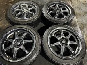 V36 スカイライン A-TECH FINAL SPEED改 アルミホイール 18×8.5J オフセット35 245/45/R18 ☆引き取り歓迎☆千葉市若葉区から出品☆