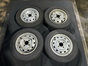 RA1 プレオ 鉄ホイール12×4.00B 155/70/R12 グッドイヤータイヤ ☆引き取り歓迎☆千葉市若葉区から出品☆