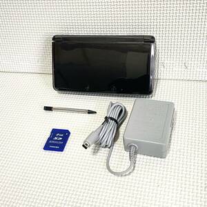 1 jpy * Nintendo 3DS Cosmo black Nintendo nintendo CTR-001(JPN) charger AC adapter SD card memory 2GB touch pen mobile game machine 
