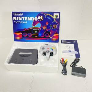 1円☆ 箱 説明書☆ NINTENDO64 本体 コントローラ AVケーブル 任天堂 ニンテンドー ロクヨン NUS-001(JPN) N64 箱説 Nintendo ニンテンドウ