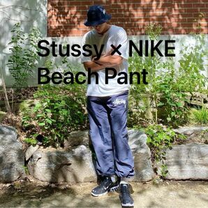 STUSSY NIKE BEACH PANT S ステューシー ナイロン ナイキ ビーチ パンツ パクソジュン グク 美品 正規品