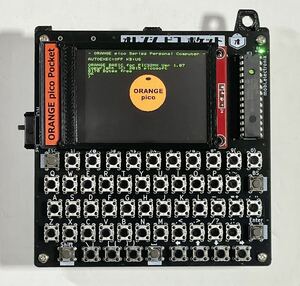 [ almost new goods ] ORANGE pico Pocket V.1.1a final product orange pico pocket computer BASIC programming 