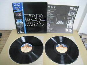 [6053/I7C]LP record with belt LP2 sheets set movie Star * War zSTAR WARS soundtrack record 