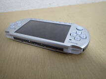 「6053/S5B」SONY ソニー PSP3000 プレイステーションポータブル 本体 ゲーム機 PSP シルバー PlayStation Portable ジャンク_画像2