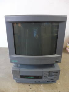 [6053/T3D]FUJITSU Fujitsu color CRT display -14 FMT-DP536 FM TOWNS FMTW2HR200 old model PC FM TOWNSⅡ model HR200 present condition goods used 