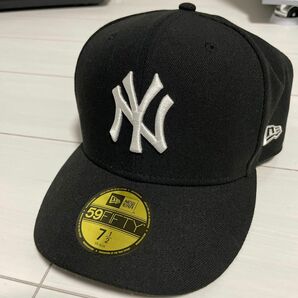 【未使用】NEW ERA ニューエラ キャップ PC 59FIFTY Pre-Curved ヤンキース 黒×白