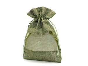  сумка упаковка упаковка мешочек сумка бардачок (15cm×22cm) лен ткань × бур nji-( зеленый ) (1 шт )