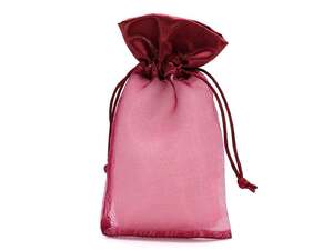  сумка упаковка упаковка мешочек сумка бардачок (10cm×18cm) атлас × бур nji-( wine red ) (1 шт )