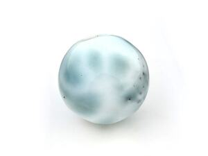 Art hand Auction One of a kind, actual product Single piece sold, Larimar, 10mm, Power stone, Sold individually, Natural stone, Power stone, Sold individually, Beads, Hole, Beadwork, beads, Natural Stone, Semi-precious stones