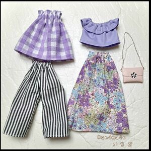 リカちゃん　服　ハンドメイド　着回しコーデセット