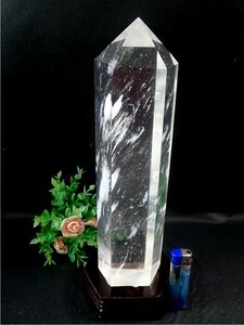  approximately :2248g 320mm super beautiful crystal hexagon pillar 179B2-104B143W