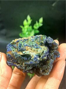 天然石極上質品アズライト【藍銅鉱】共生鉱物標本179U3-68U254D