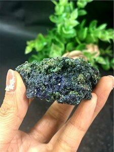 天然石極上質品アズライト【藍銅鉱】共生鉱物標本179U3-56U252D
