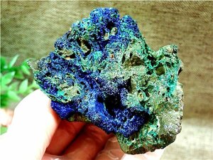  natural stone finest quality quality goods az light [ Indigo copper .] symbiosis mineral specimen 179U3-41U113D