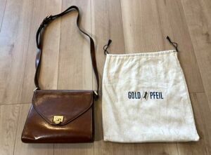 GOLD PFEIL　ショルダーバッグ　収納袋付き