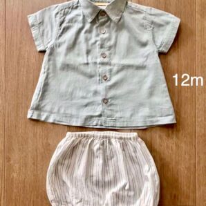 半袖 シャツ ショートパンツ サイズ12m 上下セット