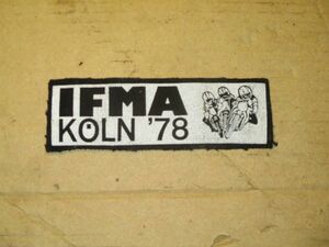 78年 IFMA ケルンショー の ワッペン IFMA KOLN 78'ドイツ ケルン ビンテージ モーターショー BMW R100RS R100RT s
