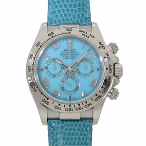 ロレックス コスモグラフ デイトナ 116519 M番 ターコイズブルー メンズ 中古 送料無料 腕時計