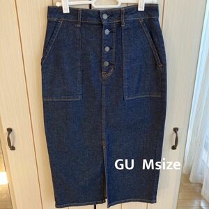GU レディース デニムタイトスカート Mサイズ