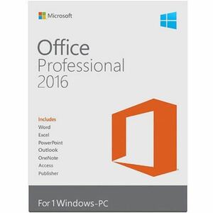 Microsoft Office Professional Plus 2016 for windows 1PC correspondence certification to completion support Microsoft official site from download 