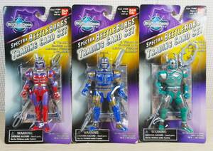 【未開封新品】海外版 バンダイ製 SPECTRA BEETLE BORG　TRADING CARD３体セット（PLATINUM PURPLE・CHROMIUM GOLD・TITANIUM SILVER）