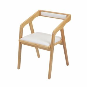 送料無料 ダイニングチェア アッシュウッド 白 1脚 単品 約W51.5×約D53×約H74(cm) 完成品 無垢材 オフィスチェア 一人掛け 木製 椅子