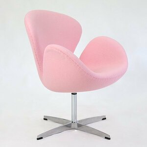 s one chair Northern Europe design fabric light pink 