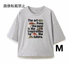 vintage ヴィンテージ レトロ ロゴ イラスト 半袖 Tシャツ トップス Mサイズ レディース★ZARA 好きな方に★2024 S/S 春新作 新品未使用★