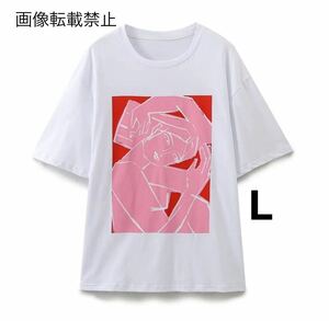 vintage ヴィンテージ レトロ ガールプリント 半袖 Tシャツ トップス Lサイズ レディース★ZARA 好きな方に★2024 S/S 春新作 新品未使用★