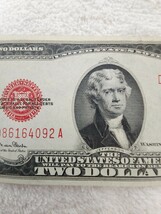 アメリカ　レッドシール　２ドル　１９２８年　旧紙幣　外国紙幣　World Paper Money_画像3