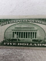 アメリカ　５ドル　レッドシール　１９２８年　旧紙幣　外国紙幣　World Paper Money_画像7
