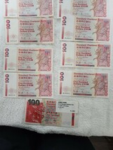 ★香港★　１００ドル　まとめ売り　１３００香港ドル 旧紙幣　外国紙幣　world paper money_画像3