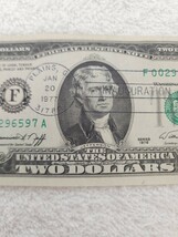 アメリカ　２ドル　旧紙幣　外国紙幣　World Paper Money_画像3