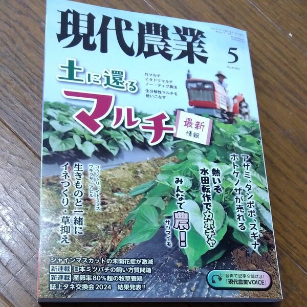 現代農業 ２０２４年５月号 （農山漁村文化協会）