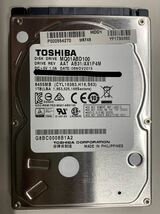 使用時間 3589時間 正常 TOSHIBA MQ01ABD100 1000GB 1TB n20240511-5_画像1