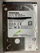 使用時間 2126時間 正常 TOSHIBA MQ01ABD100 1000GB 1TB n20240514-5_画像1