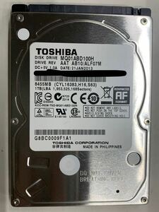 使用時間 2084時間 正常 TOSHIBA MQ01ABD100H 1000GB 1TB n20240520-5